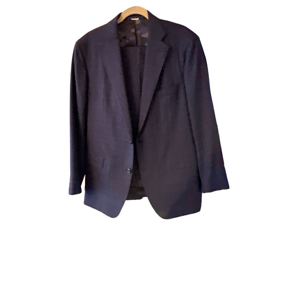 Atelier Munro Blue Glen Plaid 2 Piece Suit Size 44R